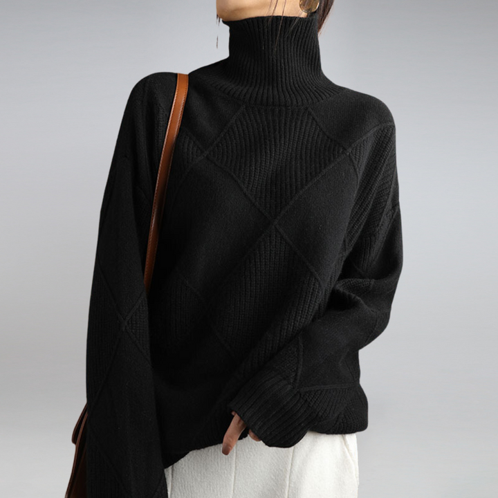 Women's Oversize Turtleneck Sweater | Long