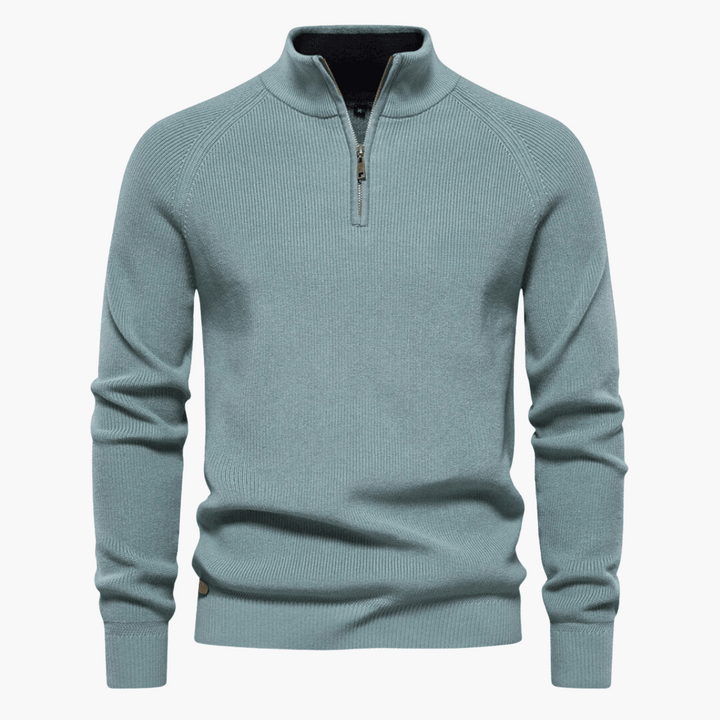 Men's Soft Knit Sweater | Zipper