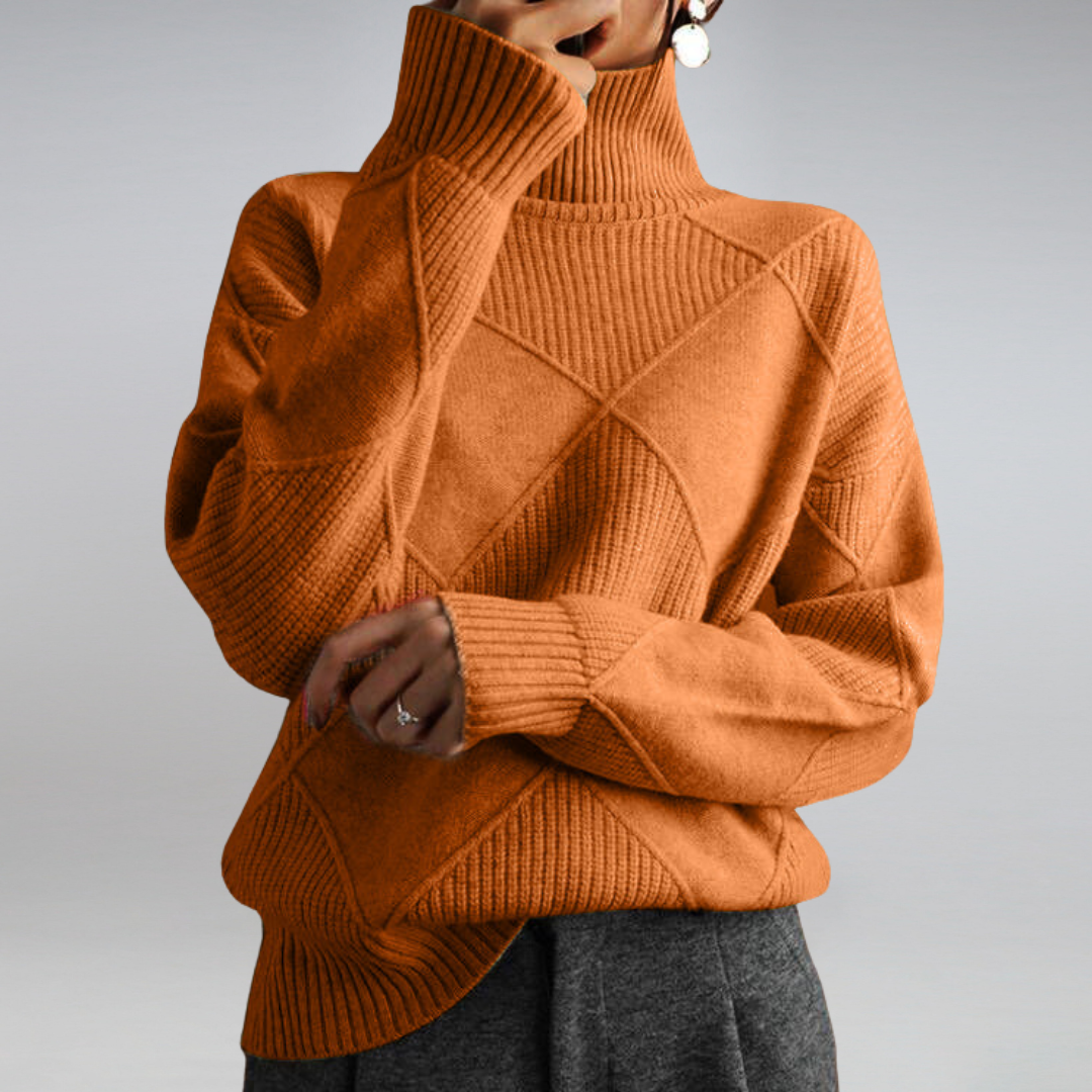 Women's Oversize Turtleneck Sweater | Long