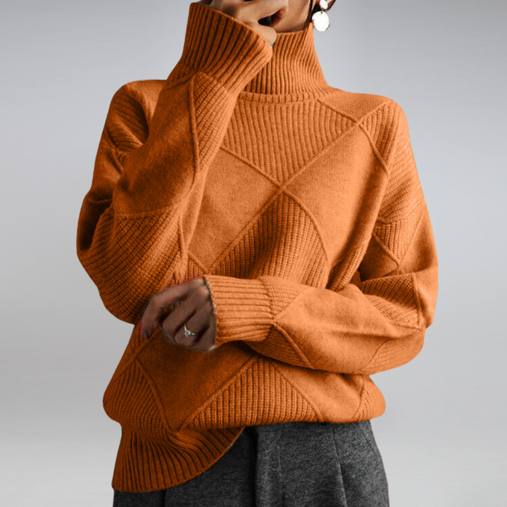 Women's Oversize Turtleneck Sweater | Long