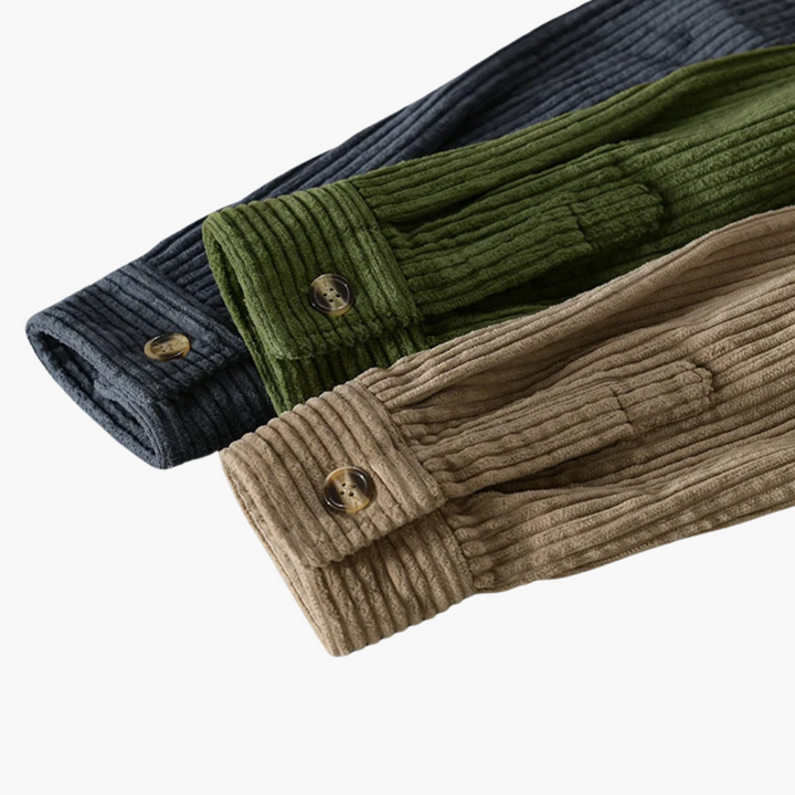 Men's Corduroy Oversized Shirt | Long Sleeve