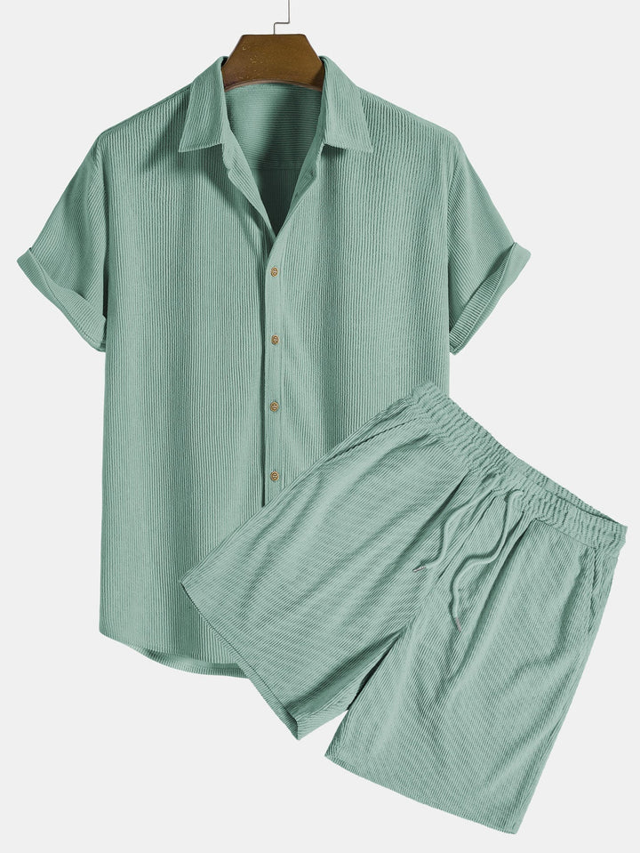Men's Summer Shirt and Shorts | Two-Piece Set