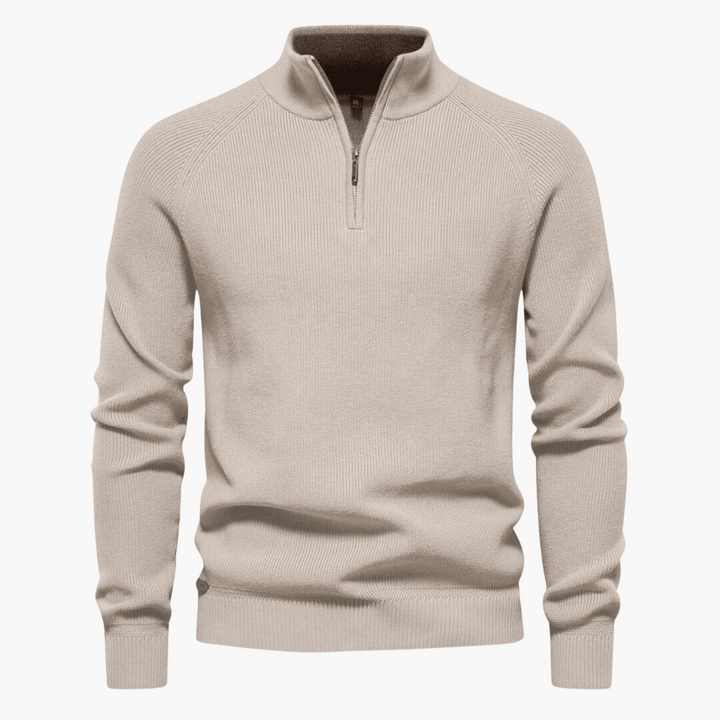 Men's Soft Knit Sweater | Zipper