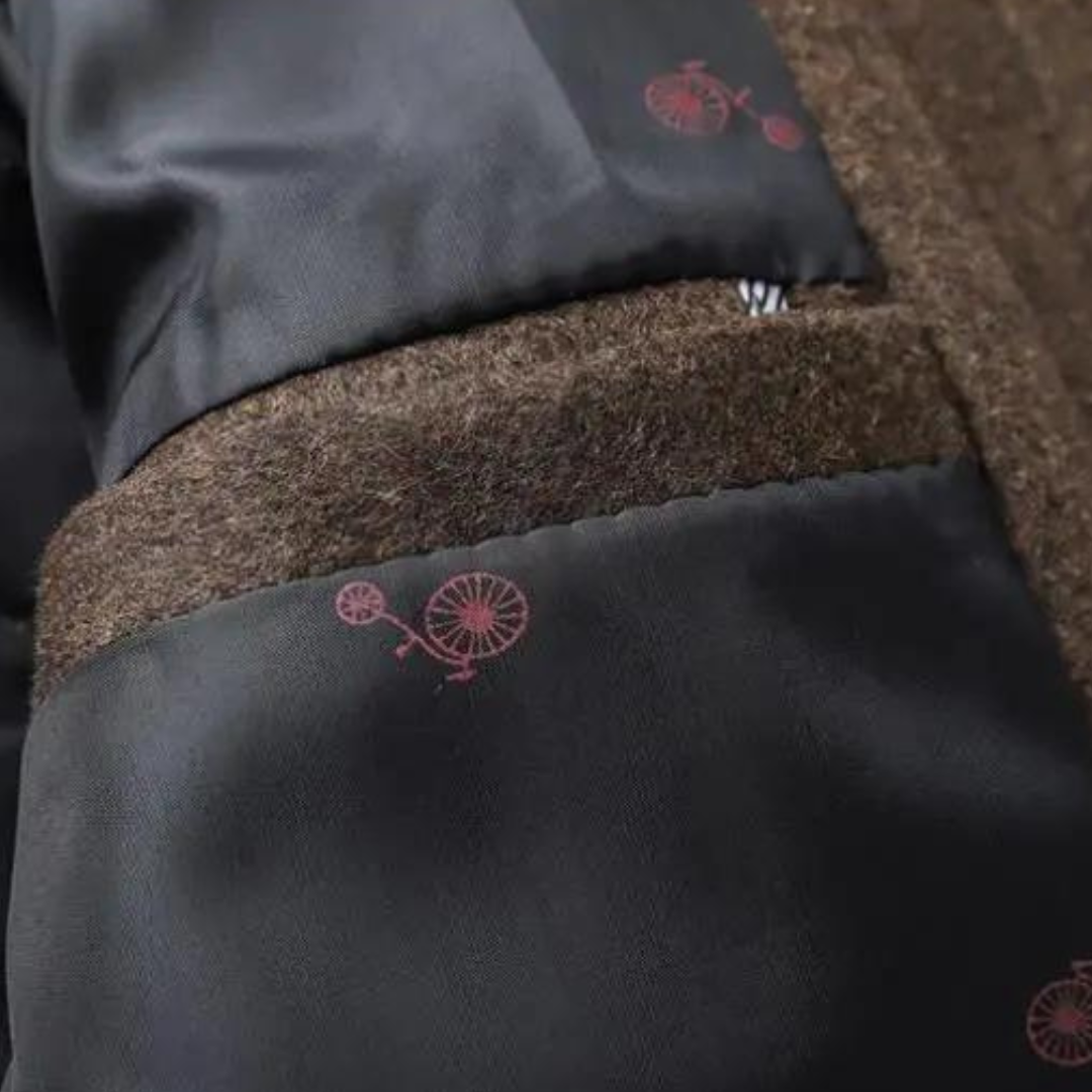 Men's Long Coat | Stand Collar