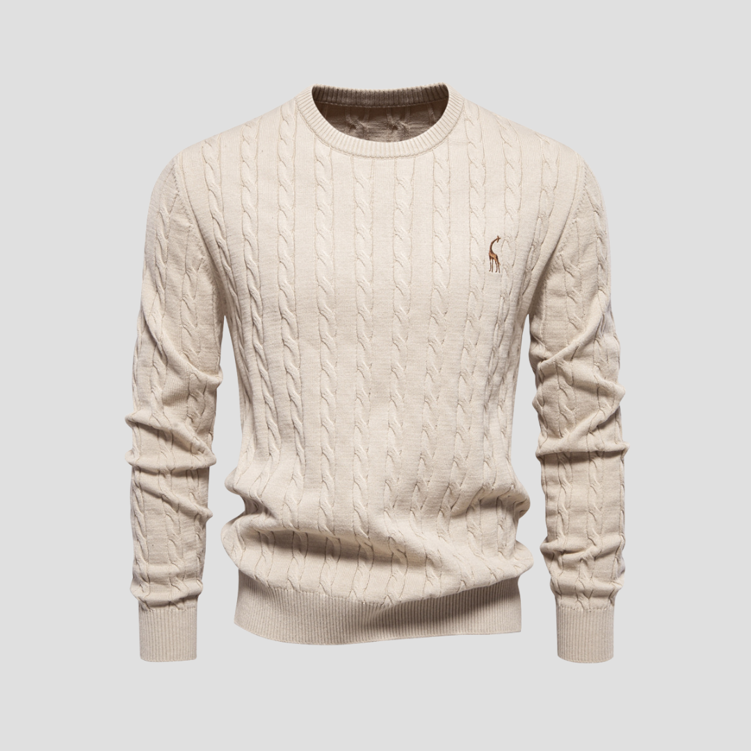 Men's Cable Knitting Jumper | Winter