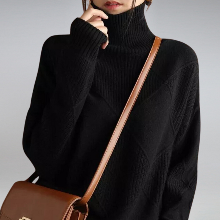Women's Oversize Turtleneck Sweater | Long