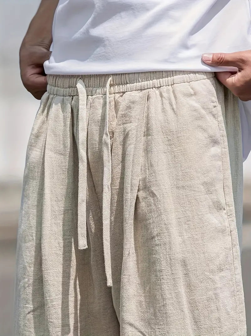 Men's Baggy Summer Linen Pants | Casual