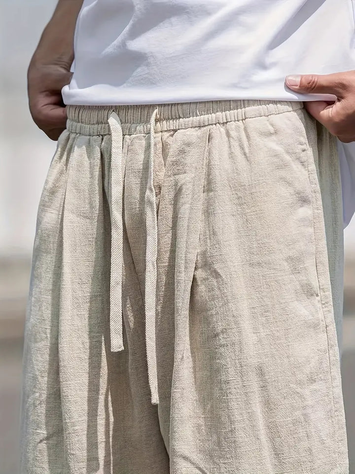 Men's Baggy Summer Linen Pants | Casual