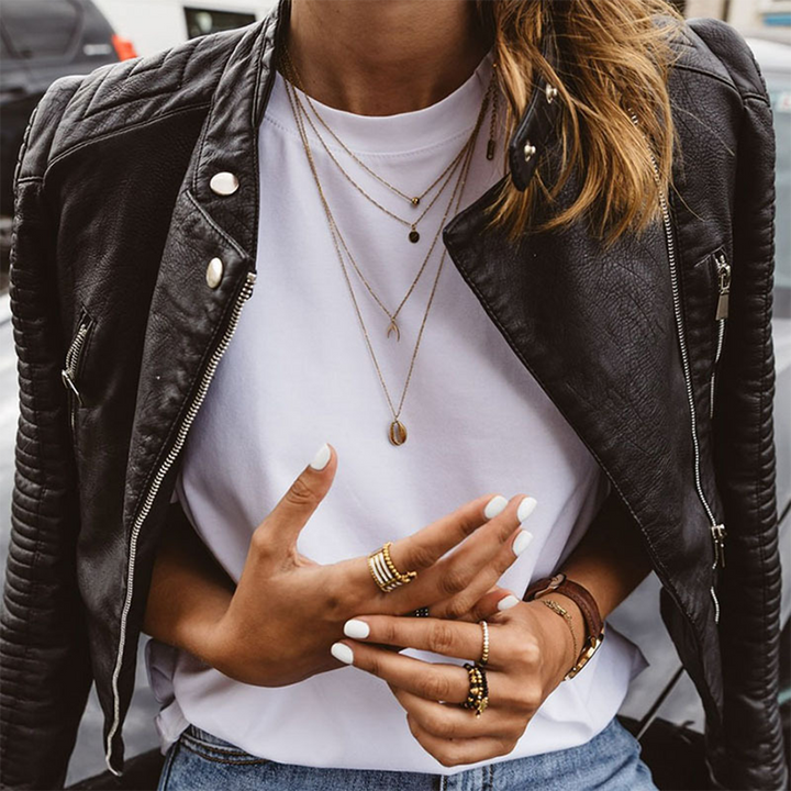 Women's Tight Leather Jacket | Zip