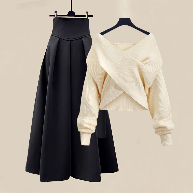 Women's Winter Sweater and Maxi Skirt | Outfit