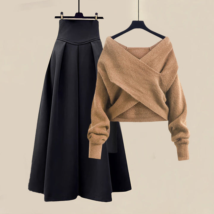Women's Winter Sweater and Maxi Skirt | Outfit