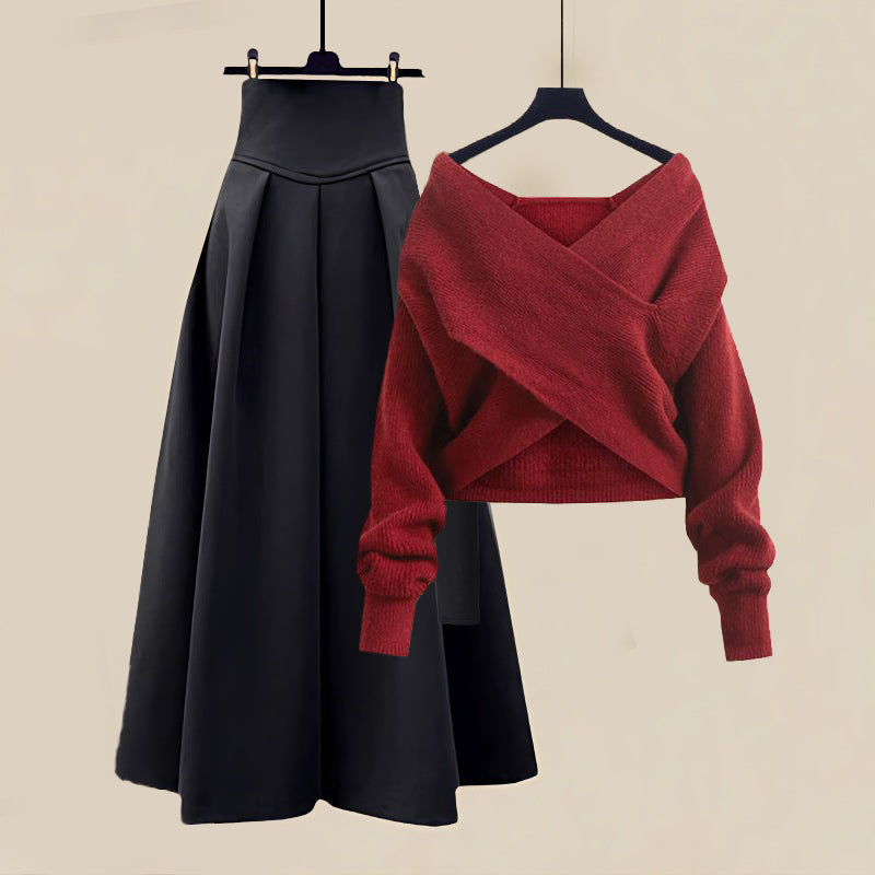 Women's Winter Sweater and Maxi Skirt | Outfit