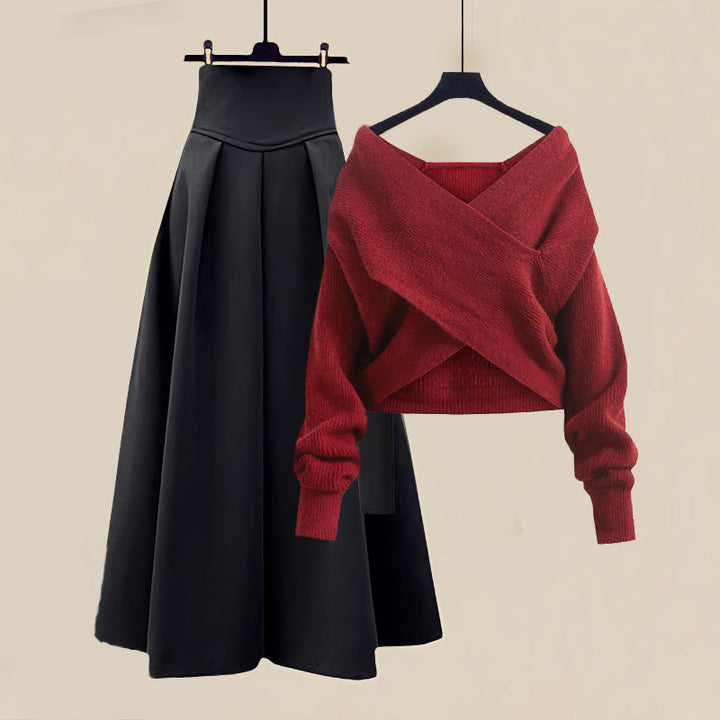 Women's Winter Sweater and Maxi Skirt | Outfit