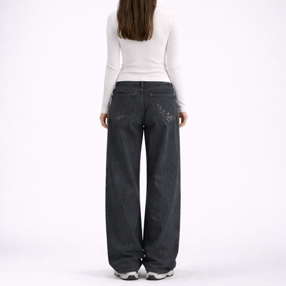 Wide Leg Boyfriend Jeans Women