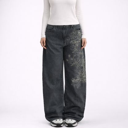 Wide Leg Boyfriend Jeans Women