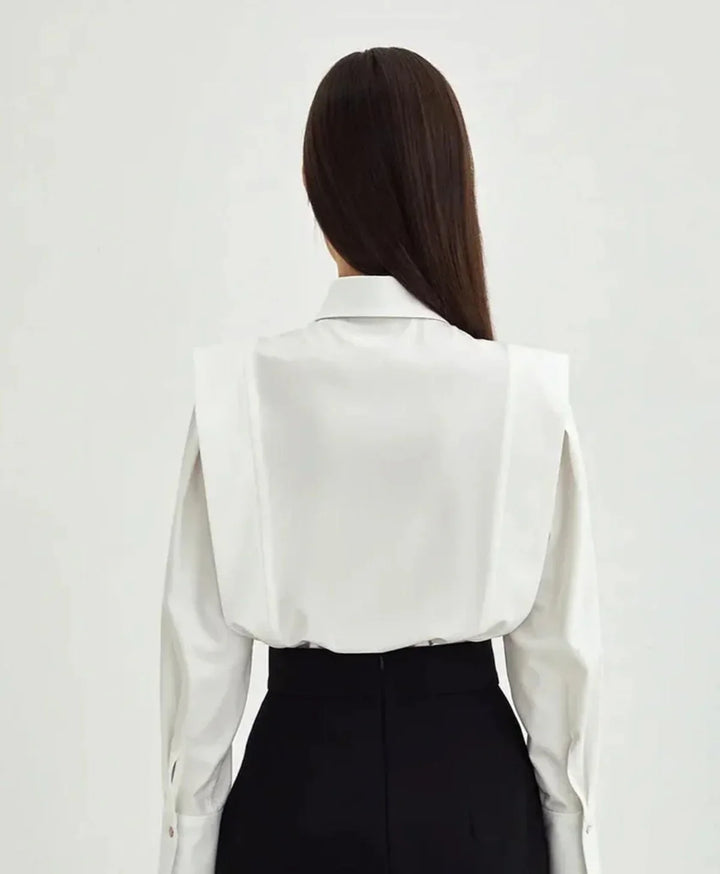 Women's Long Sleeve Blouse | Square Shoulders