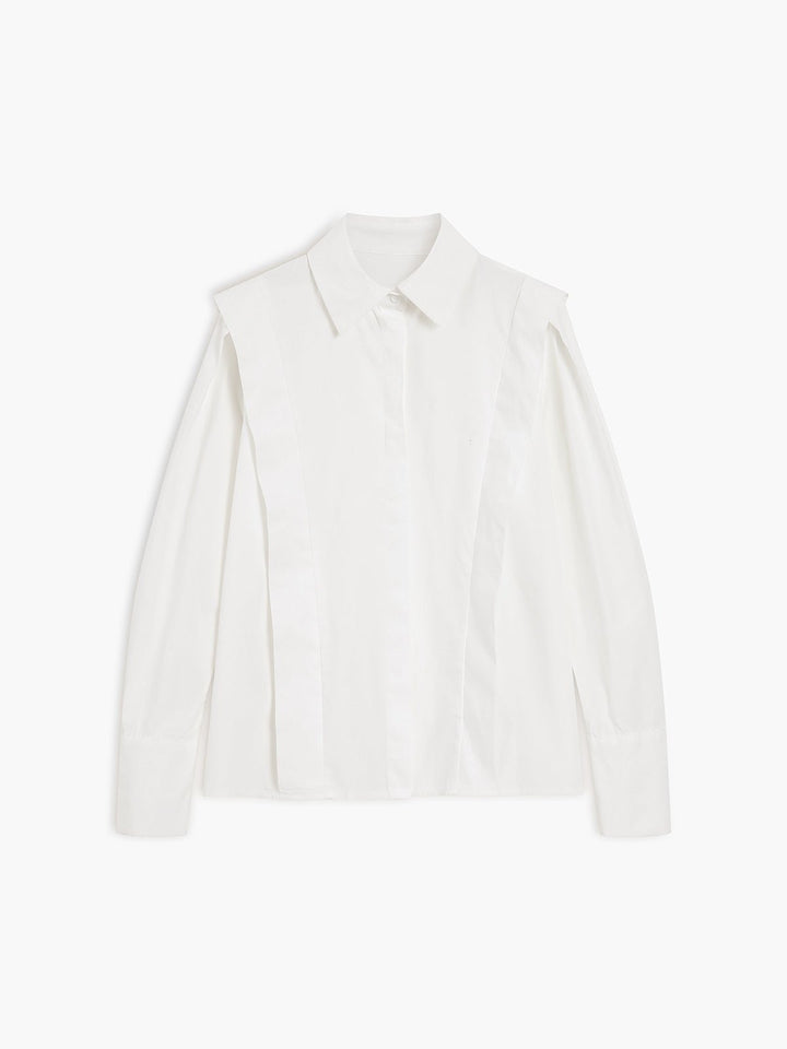 Women's Long Sleeve Blouse | Square Shoulders