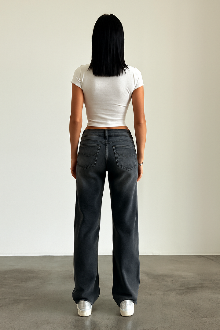 Women's Casual Low Rise Baggy Fit Jeans | Relaxed Fit