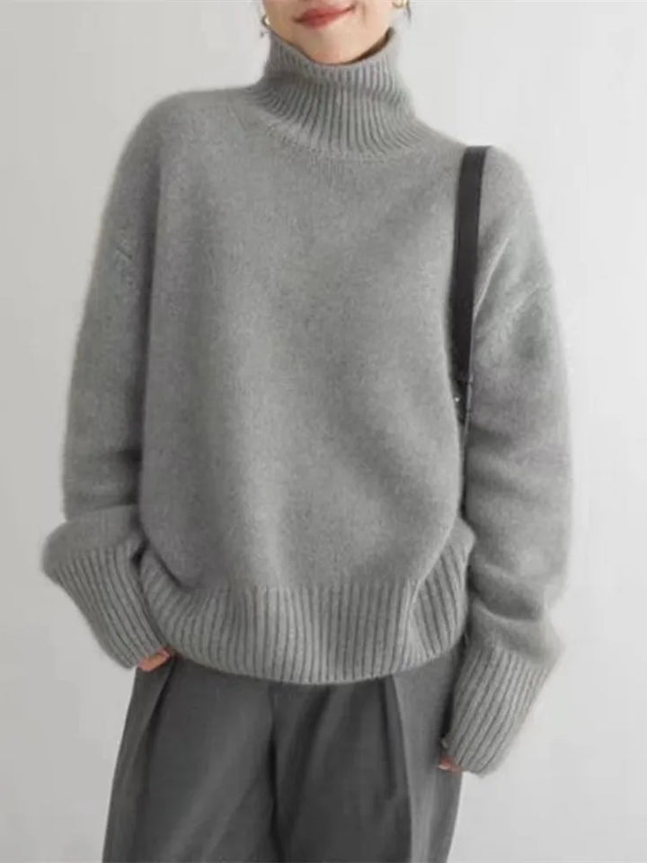 Women's Elegant Turtleneck Sweater | Warm