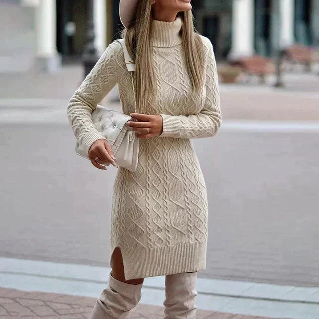 Women's Elegant Knit Dress | Winter