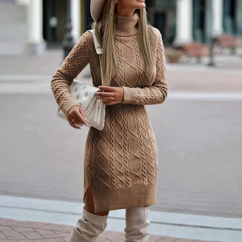 Women's Elegant Knit Dress | Winter