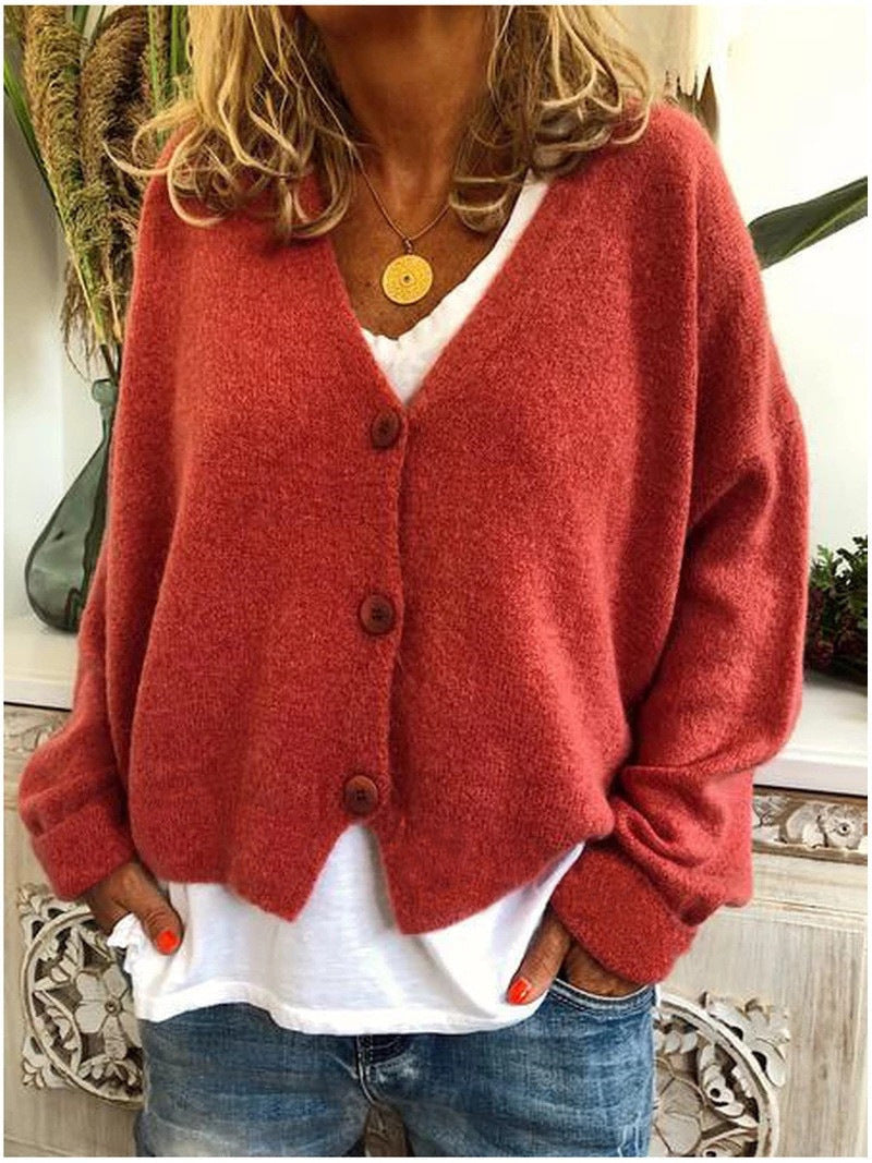 Women's V-Neck Cardigan | Knit