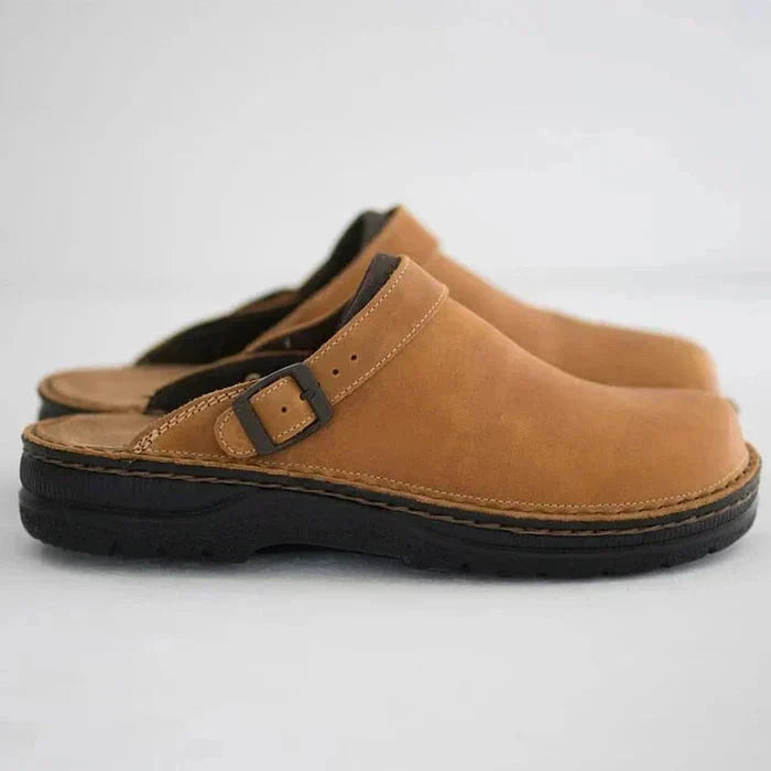 Men's Leather Slippers | Platform