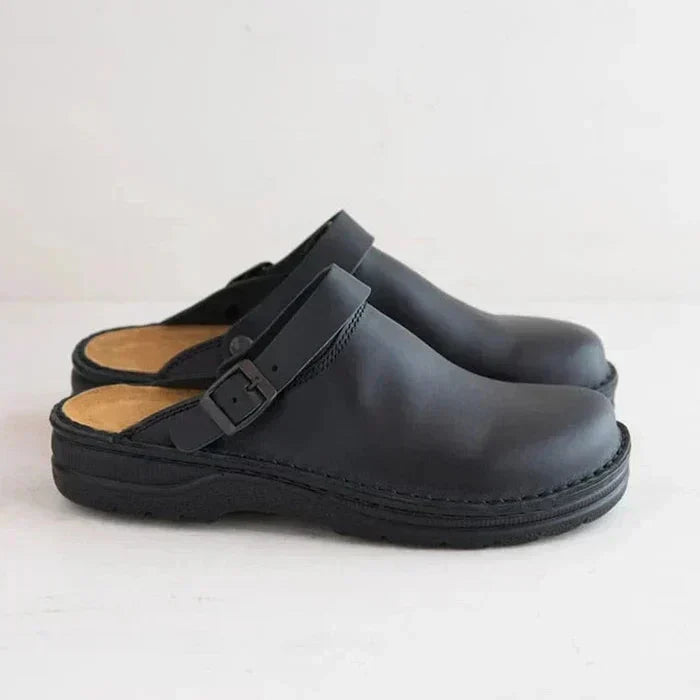 Men's Leather Slippers | Platform