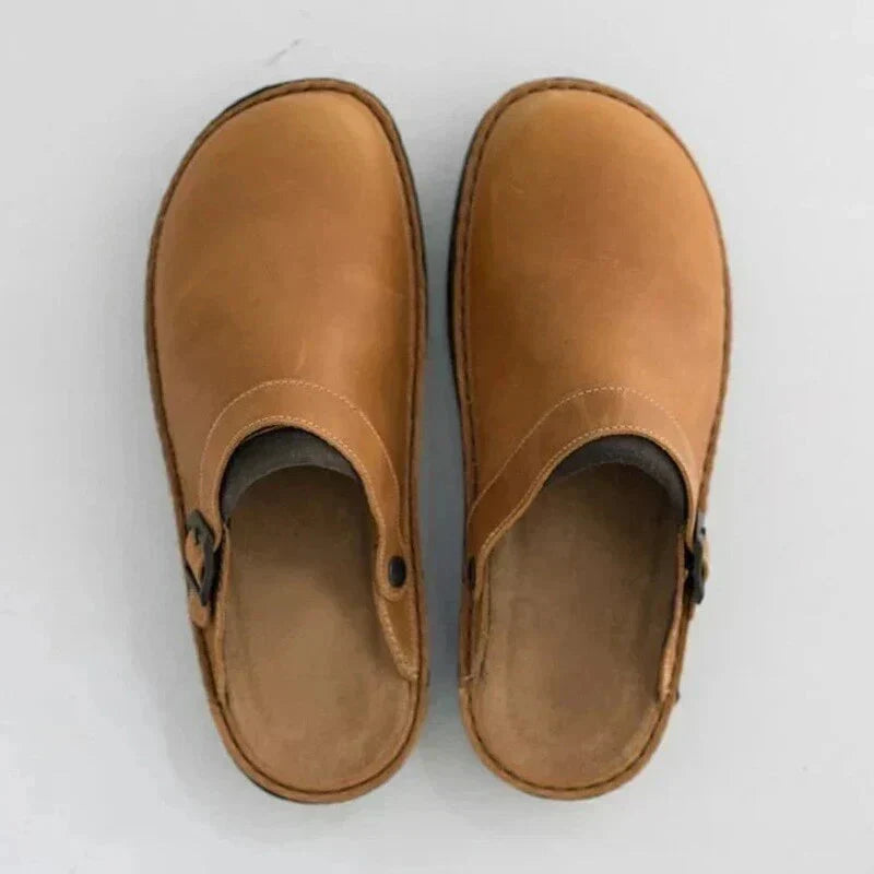 Men's Leather Slippers | Platform