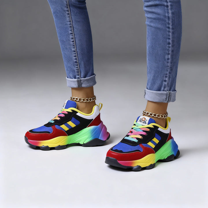 Women's Sporty Colorful Sneakers | Platform