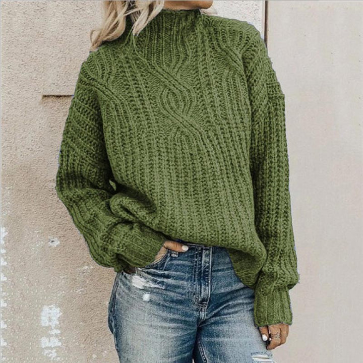 Women's Elegant Turtleneck Sweater | Chunky