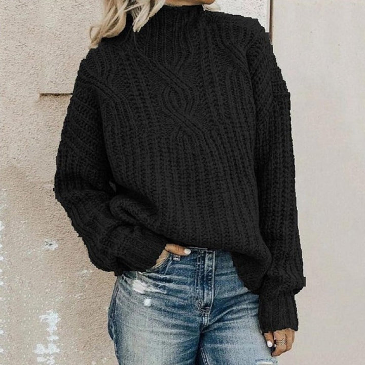 Women's Elegant Turtleneck Sweater | Chunky