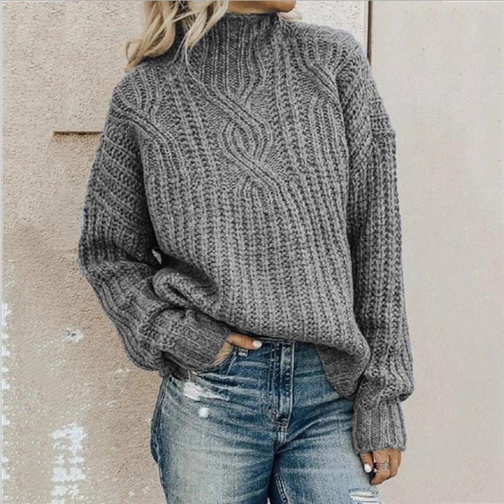 Women's Elegant Turtleneck Sweater | Chunky