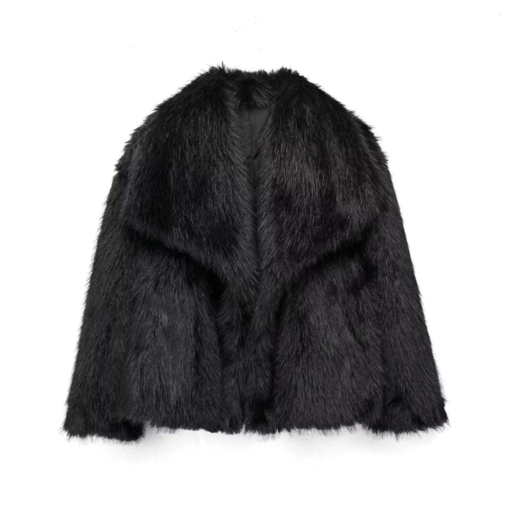 Women's Short Winter Jacket | Faux Fur