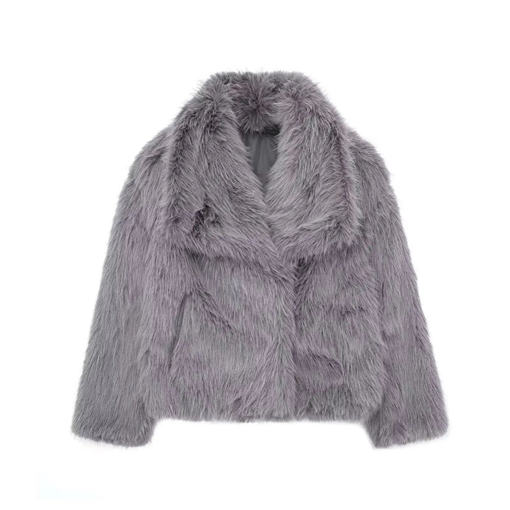 Women's Short Winter Jacket | Faux Fur