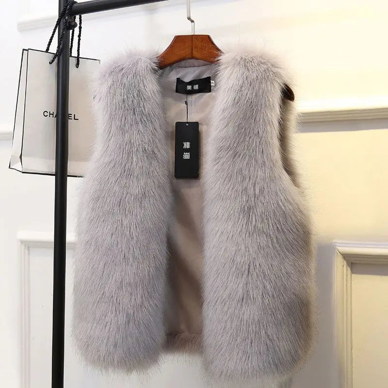 Women's Warm Fur Vest | Winter