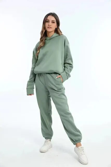 Women's Hooded Jogging Suit | Long