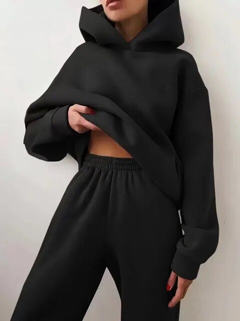 Women's Hooded Jogging Suit | Long