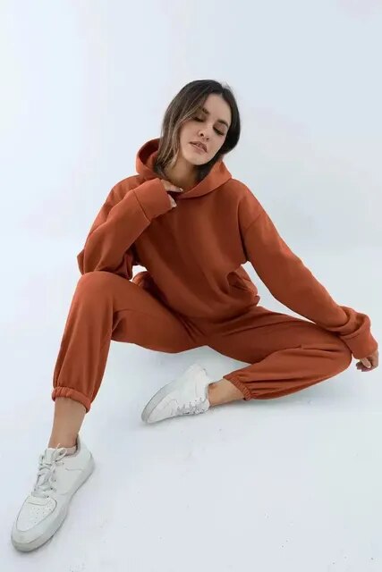Women's Hooded Jogging Suit | Long