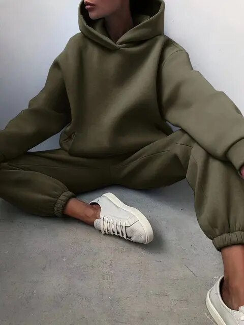 Women's Hooded Jogging Suit | Long