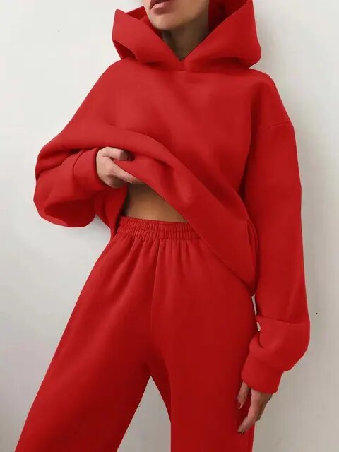 Women's Hooded Jogging Suit | Long