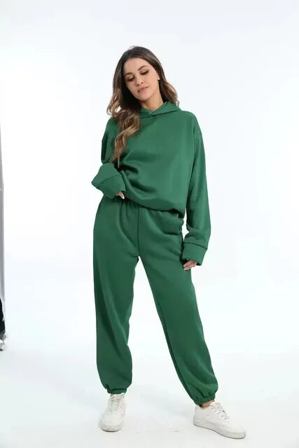 Women's Hooded Jogging Suit | Long