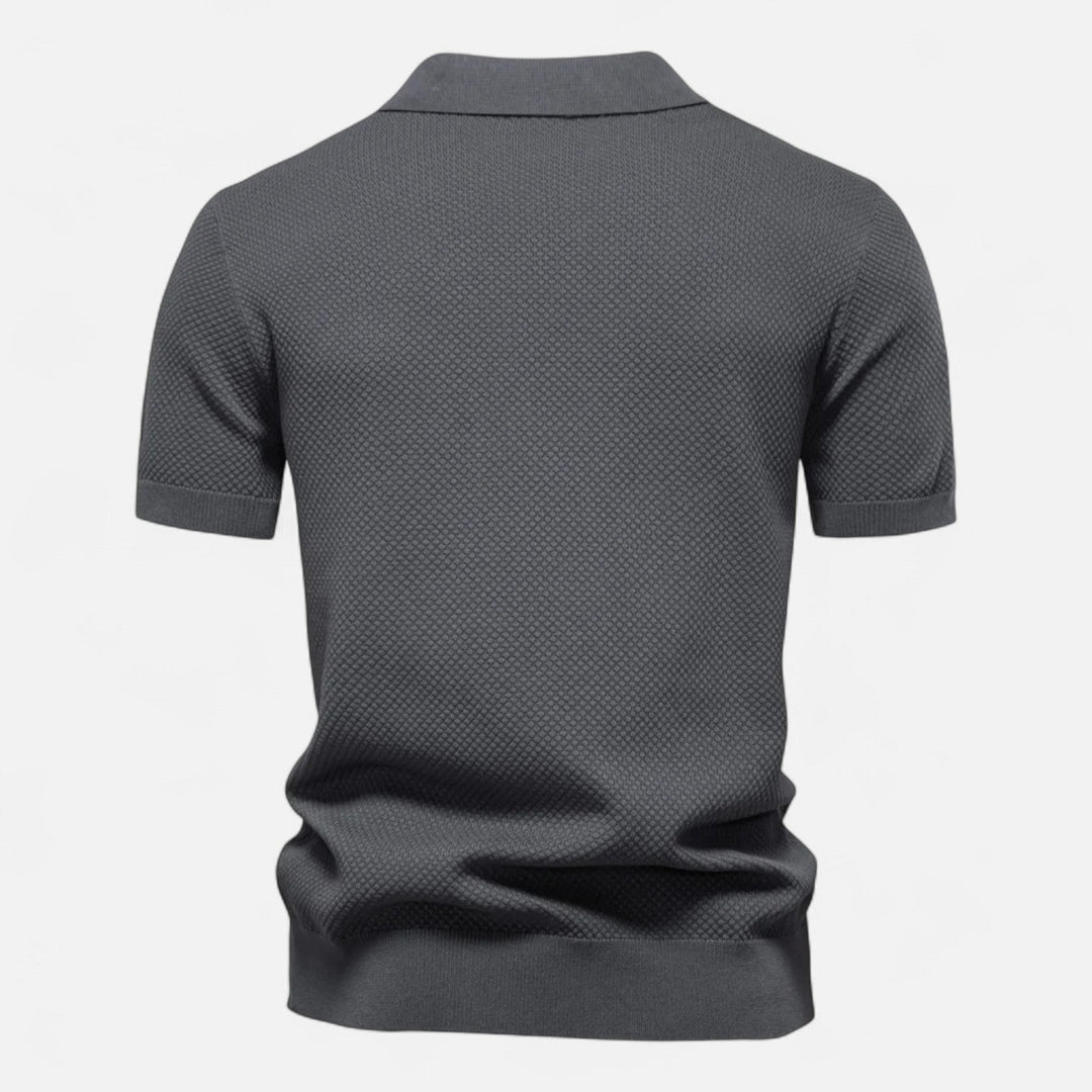 Men's V-Neck Polo Shirt | Short-Sleeve