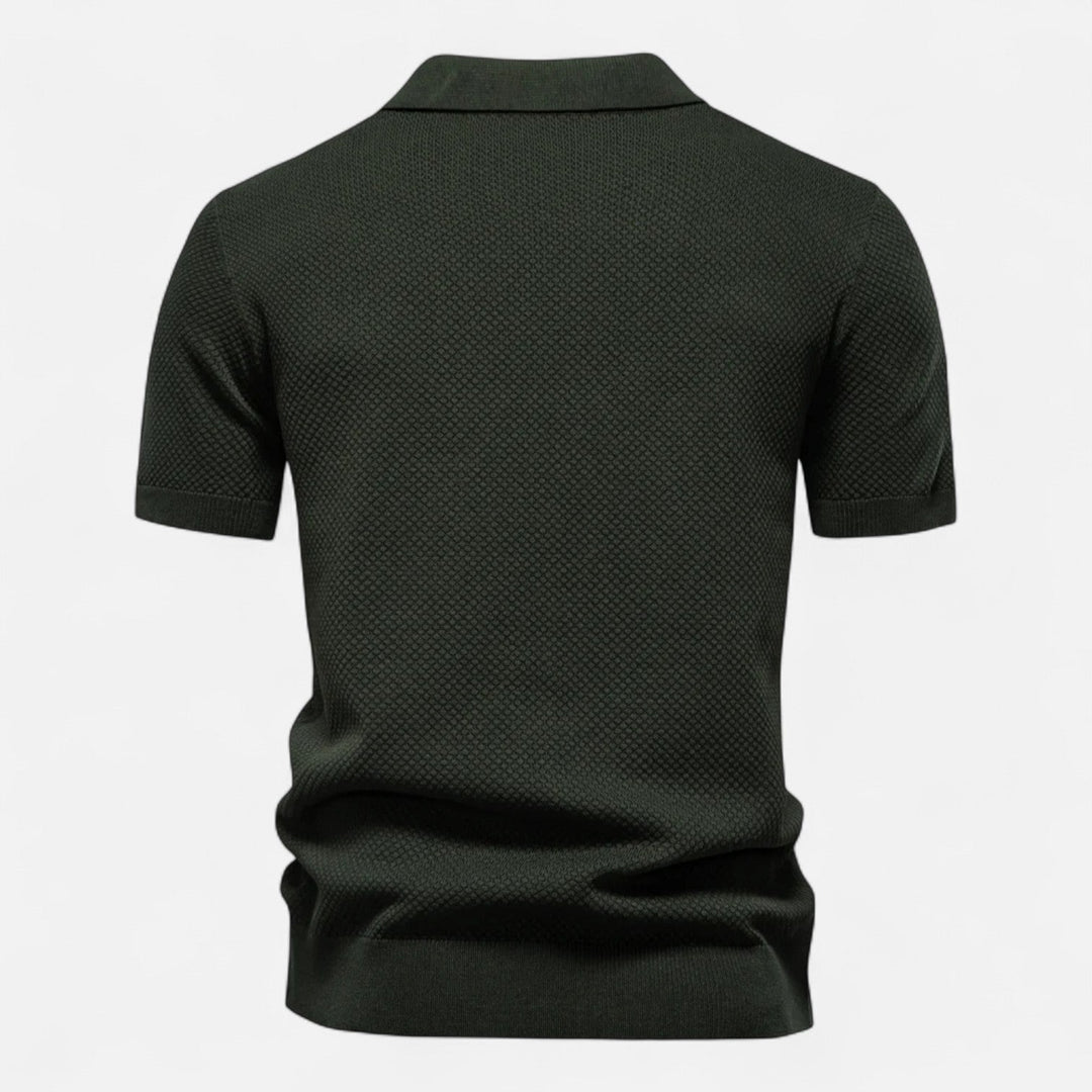 Men's V-Neck Polo Shirt | Short-Sleeve