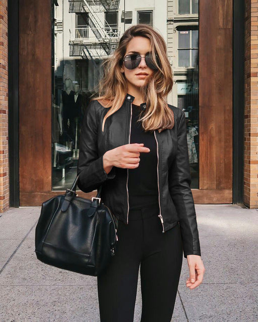 Women's Leather Jacket | Slim