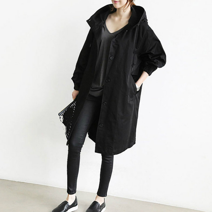 Women's Long Hooded Winter Jacket | Light