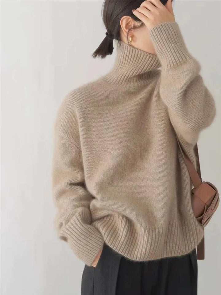 Women's Elegant Turtleneck Sweater | Warm