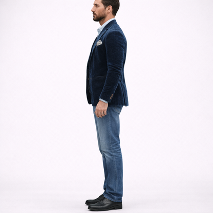 Corduroy Blazer and Vest Men