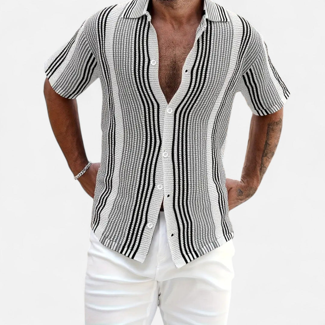 Men's Striped Shirt | Short-Sleeve