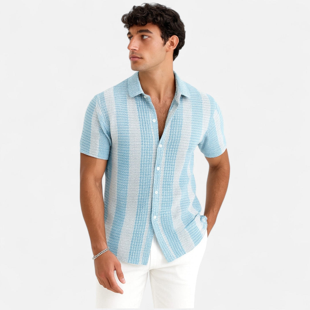 Men's Striped Shirt | Short-Sleeve
